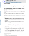 Cover page: Obesity and increased susceptibility to arsenic-related type 2 diabetes in Northern Chile