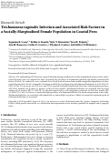 Cover page: Trichomonas vaginalis Infection and Associated Risk Factors in a Socially‐Marginalized Female Population in Coastal Peru