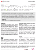 Cover page: NRG Oncology/NSABP B-47 menstrual history study: impact of adjuvant chemotherapy with and without trastuzumab