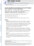 Cover page: Chronic prostatitis and comorbid non-urological overlapping pain conditions: A co-twin control study