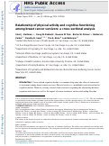 Cover page: Relationship of physical activity and cognitive functioning among breast cancer survivors: a cross-sectional analysis.