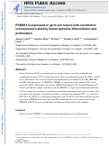 Cover page: PRDM14 is expressed in germ cell tumors with constitutive overexpression altering human germline differentiation and proliferation