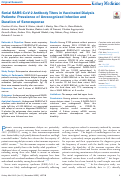 Cover page: Serial SARS-CoV-2 Antibody Titers in Vaccinated Dialysis Patients: Prevalence of Unrecognized Infection and Duration of Seroresponse.