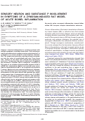 Cover page: Sensory neuron and substance P involvement in symptoms of a zymosan-induced rat model of acute bowel inflammation