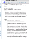 Cover page: An appliance for monitoring the shrinkage of root caries with OCT