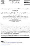 Cover page: Discrete R symmetries for the MSSM and its singlet extensions