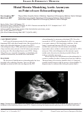 Cover page: Hiatal Hernia Mimicking Aortic Aneurysm on Point-of-care Echocardiography