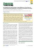 Cover page: Investigating the Energy-Water Usage Efficiency of the Reuse of Treated Municipal Wastewater for Artificial Groundwater Recharge