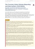 Cover page: The Coronary Artery Disease–Reporting and Data System (CAD-RADS) Prognostic and Clinical Implications Associated With Standardized Coronary Computed Tomography Angiography Reporting