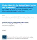 Cover page: Methodology for the National Water Savings and Spreadsheet: Indoor Residential and Commercial/Institutional Products, and Outdoor Residential Products