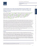 Cover page: Cardiovascular care of the oncology patient during COVID-19: An expert consensus document from the ACC Cardio-Oncology and Imaging Councils.