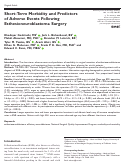 Cover page: Short-Term Morbidity and Predictors of Adverse Events Following Esthesioneuroblastoma Surgery