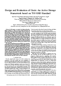 Cover page: Design and Evaluation of Oasis: An Active Storage Framework based on T10 OSD Standard