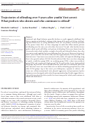 Cover page: Trajectories of offending over 9 years after youths first arrest: What predicts who desists and who continues to offend?