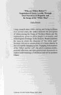 Cover page: "Why are whites richer?": Negotiation of Gonja locality through oral narratives of disparity and the image of the "white man"