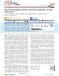 Cover page: Main Group-Catalyzed Cationic Claisen Rearrangements via Vinyl Carbocations.