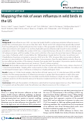 Cover page: Mapping the risk of avian influenza in wild birds in the US