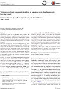 Cover page: Volume and outcomes relationship in laparoscopic diaphragmatic hernia repair