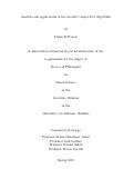 Cover page: Analysis and applications of the Locally Competitive Algorithm