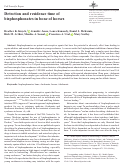 Cover page: Detection and residence time of bisphosphonates in bone of horses.