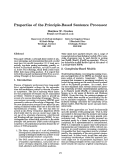 Cover page: Properties of the Principle-Based Sentence Processor