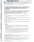 Cover page: Computed tomography-based fat and muscle characteristics are associated with mortality after transcatheter aortic valve replacement