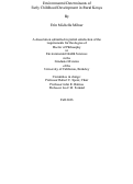 Cover page: Environmental Determinants of Early Childhood Development in Rural Kenya