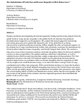 Cover page: The Globalization of Production and Income Inequality in Rich Democracies