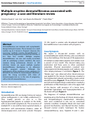 Cover page: Multiple eruptive dermatofibromas associated with pregnancy- a case and literature review