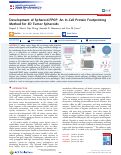 Cover page: Development of Spheroid-FPOP: An In-Cell Protein Footprinting Method for 3D Tumor Spheroids.