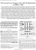 Cover page: The Second Level Trigger of the ATLAS Experiment at CERN's LHC