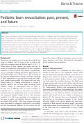 Cover page: Pediatric burn resuscitation: past, present, and future.