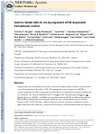 Cover page: Autism-related deficits via dysregulated eIF4E-dependent translational control.