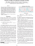 Cover page: Linguistic Variability and Adaptation in Quantifier Meanings