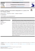 Cover page: Dynamic modeling and real-time management of a system of EV fast-charging stations