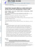 Cover page: Spatial pattern separation differences in older adult carriers and non-carriers for the apolipoprotein E epsilon 4 allele