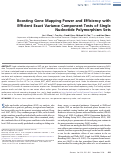 Cover page: Boosting Gene Mapping Power and Efficiency with Efficient Exact Variance Component Tests of Single Nucleotide Polymorphism Sets