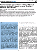 Cover page: Cutaneous perivascular epithelioid cell tumor (PEComa): case report and world literature review of clinical and molecular characteristics