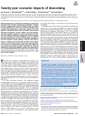 Cover page: Twenty-year economic impacts of deworming