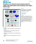 Cover page: DeepSea is an efficient deep-learning model for single-cell segmentation and tracking in time-lapse microscopy