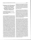 Cover page: Challenges in the Management of Acutely Decompensated Congestive Heat Failure: Disposition Decisions in the Emergency Department