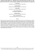 Cover page: Attention in the mind’s eye: using the Navon attention task to track the way the grammatical structure of text passages modulate mental simulation of perspective