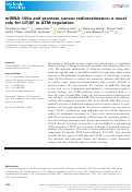 Cover page: miRNA‐106a and prostate cancer radioresistance: a novel role for LITAF in ATM regulation