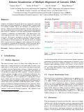 Cover page: Volume visualization of multiple alignment of genomic DNA