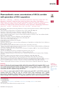 Cover page: Pharmacokinetic serum concentrations of VRC01 correlate with prevention of HIV-1 acquisition