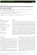 Cover page: New host and lineage diversity of avian haemosporidia in the northern Andes