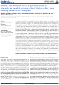 Cover page: Method and software for using m-sequences to characterize parallel components of higher-order visual tracking behavior in Drosophila