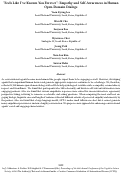 Cover page: “Feels Like I’ve Known You Forever”: Empathy and Self-Awareness in Human Open-Domain Dialogs