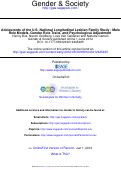 Cover page: Adolescents of the U.S. National Longitudinal Lesbian Family Study: Male role models, gender role traits, and psychological adjustment