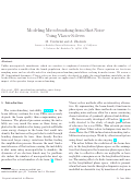 Cover page: Modeling Microbunching from Shot Noise  Using Vlasov Solvers